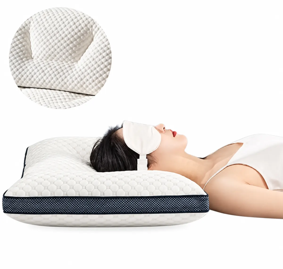 Cervical pillow from the Ritu Collection home textile range