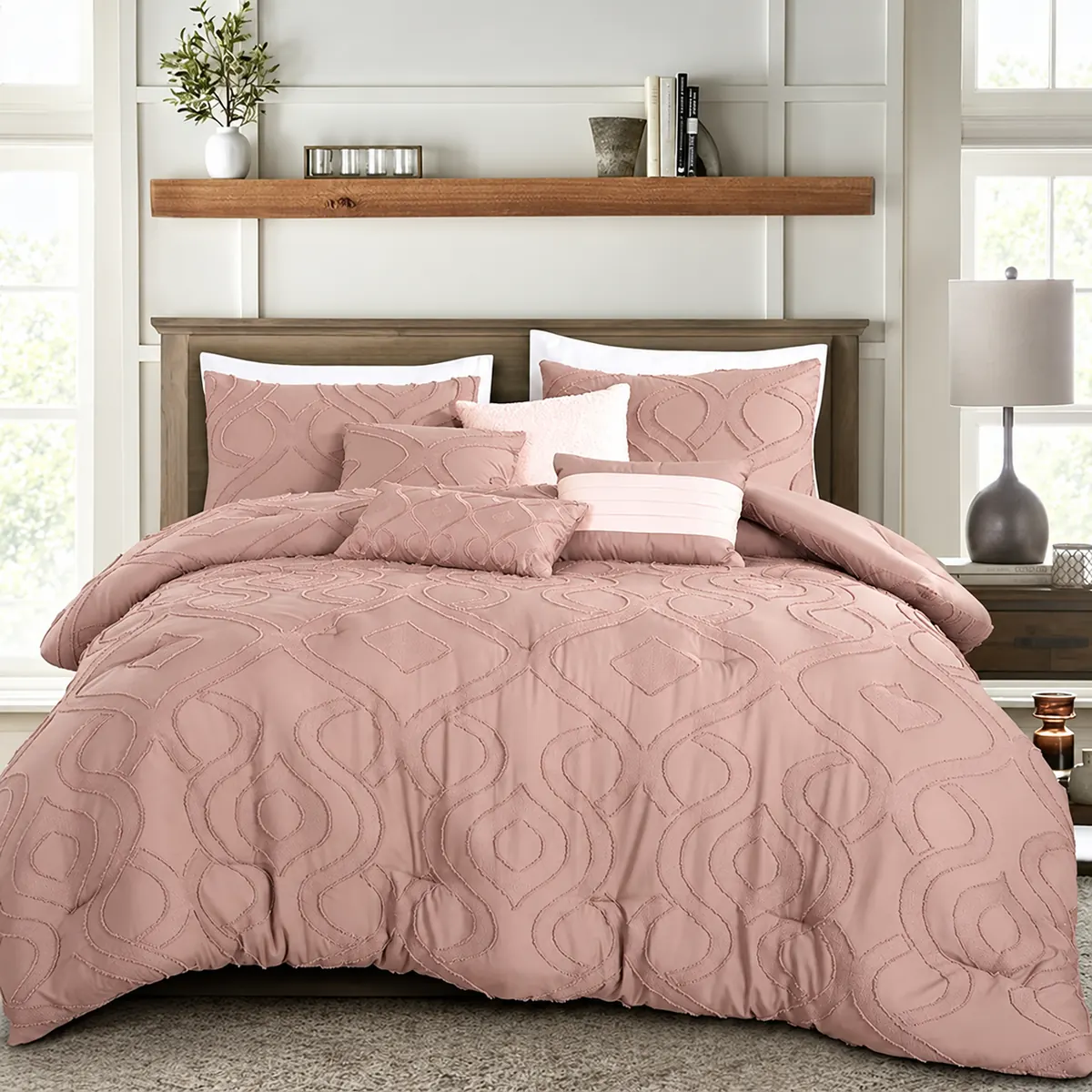 Rose quilt from the Ritu Collection home textile range