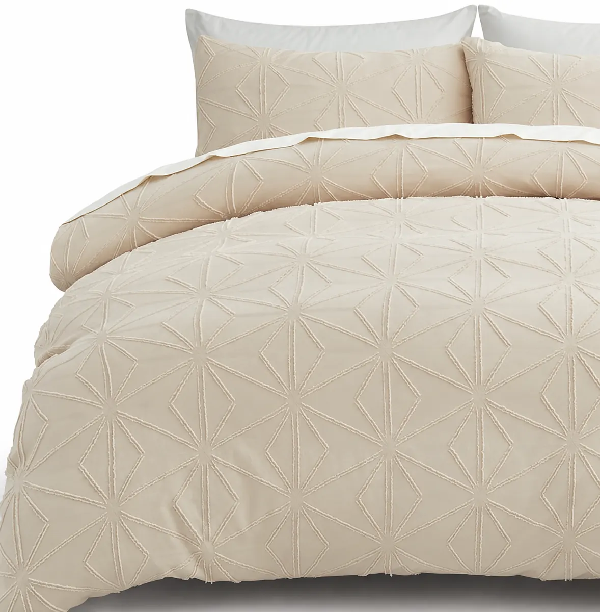 White quilt from the Ritu Collection home textile range